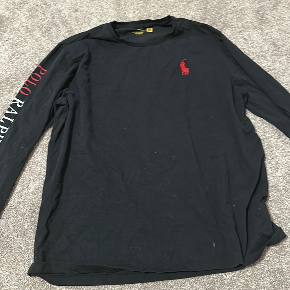 Polo Black Long Sleeve Tee